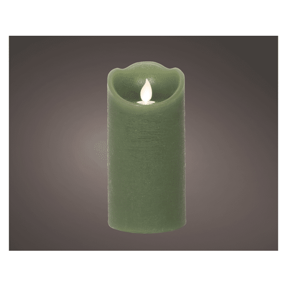 Lumineo Ledkaars Groen 15cm Warm Wit