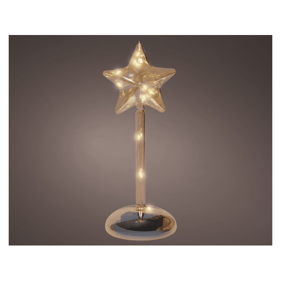 Lumineo Ster Led Micro Amber / Warm White 24cm