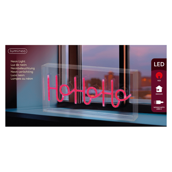 Lumineo Led Sign Neon Usb Hohoho 30cm