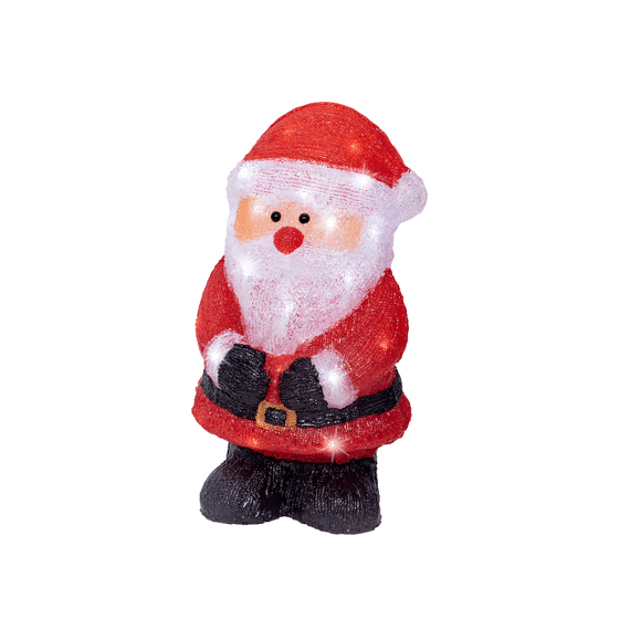 Lumineo Kerstman Led Rood / Cool White 38cm