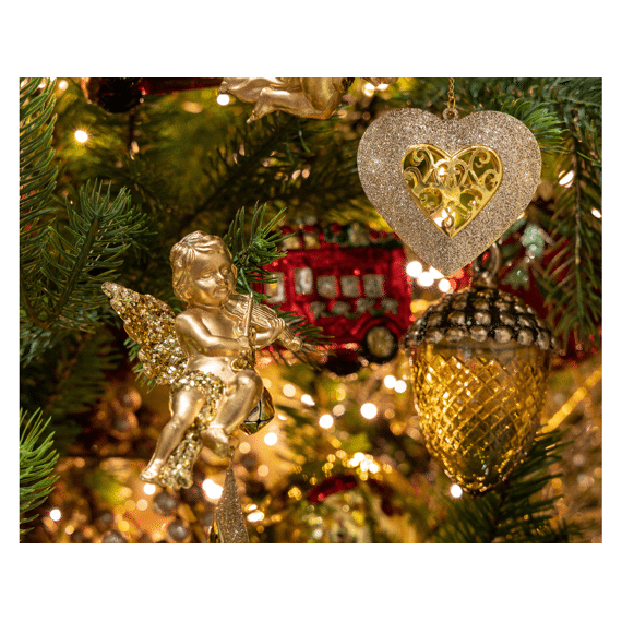 Decoris Kersthanger Engel Goud 10cm Assortiment Prijs per stuk
