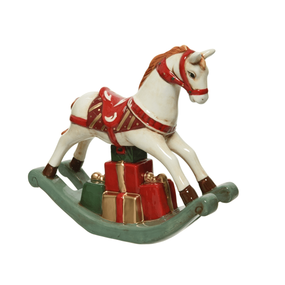 Decoris Hobbelpaard 20cm