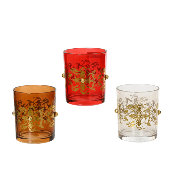Kitchen Goods Theelichthouder Glas Multi Assortiment Prijs per stuk