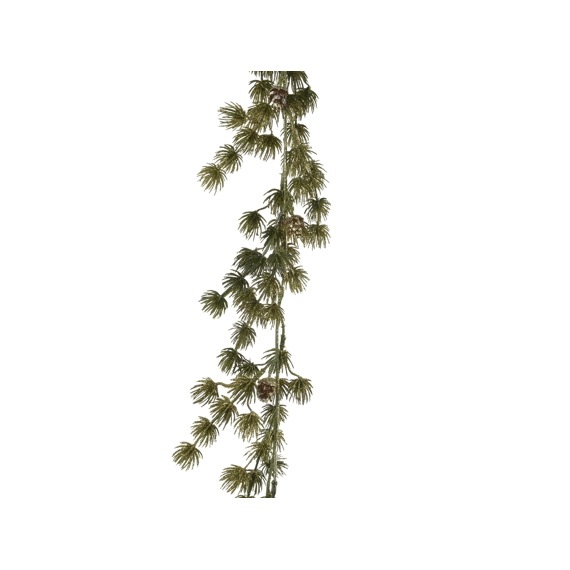 Everlands Slinger Dennenappels Groen/goud 180cm