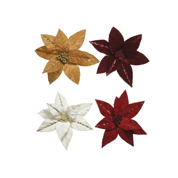 Decoris Kerstster op Clip 32cm Assortiment Prijs per stuk
