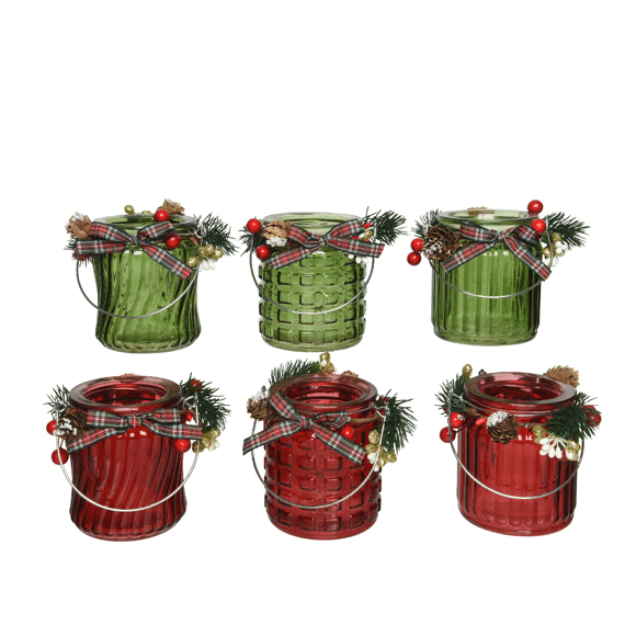 Kitchen Goods Theelichthouder 8x10cm Assortiment Prijs per stuk
