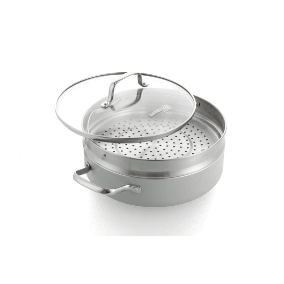 Dagelijkse Kost Proline Stoofpan Met Deksel En Stoominzet 26cm