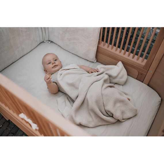 Koeka Lisbon Deken Wieg Powder White 75x90