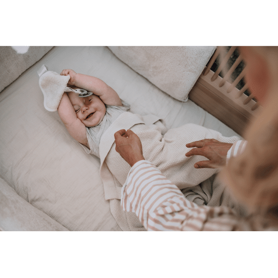 Koeka Lisbon Deken Wieg Powder White 75x90