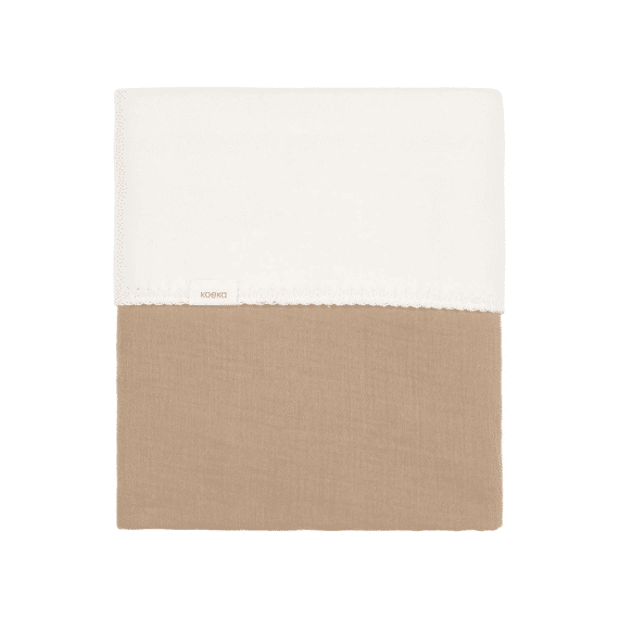Koeka Deken Bed Cotton Fleece Faro 100x150 Caffe