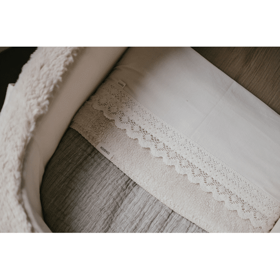 Koeka Deken Wieg Rivoli 75x100 Stone