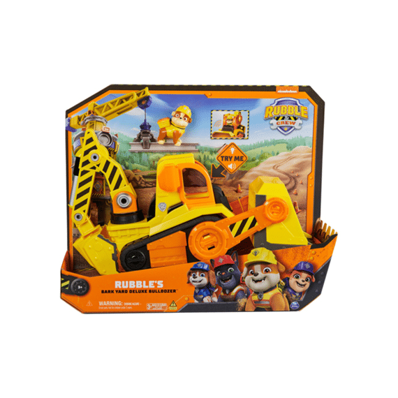 Paw Patrol Rubble And Crew Rubble Deluxe Bulldozer