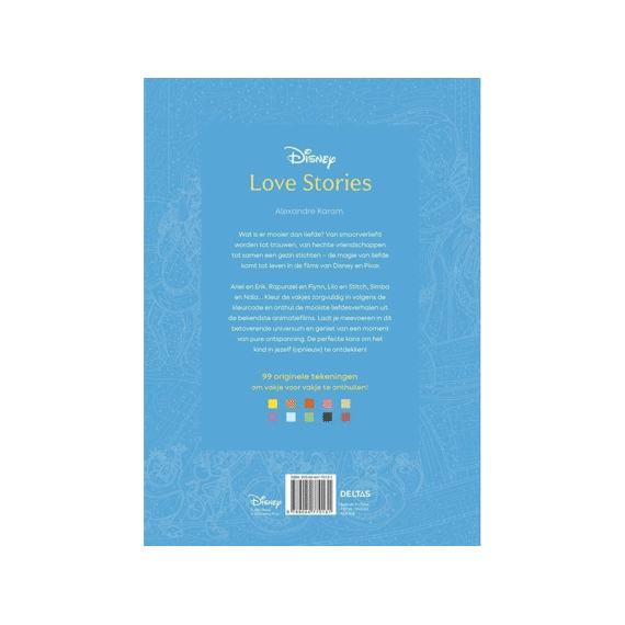 Kleuren Op Nummer Voor Volwassenen Disney Love Stories