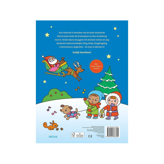 Kleur- En Stickerboek De Mooiste Kerstliedjes
