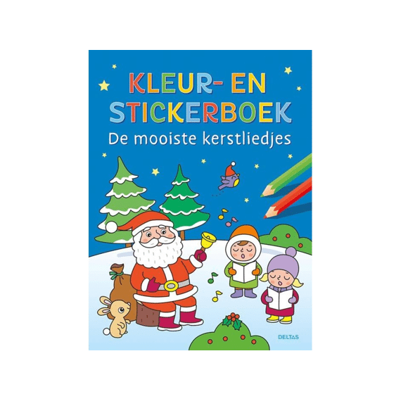 Kleur- En Stickerboek De Mooiste Kerstliedjes