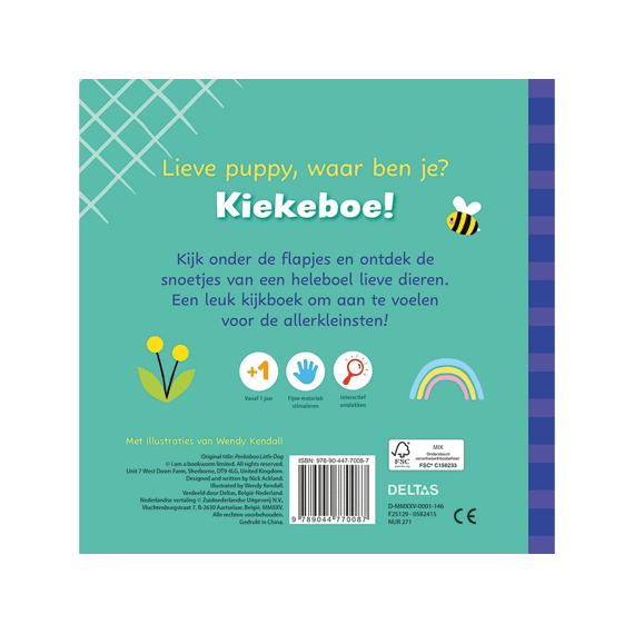 Voelboekje Met Flapjes Kiekeboe Lieve Puppy