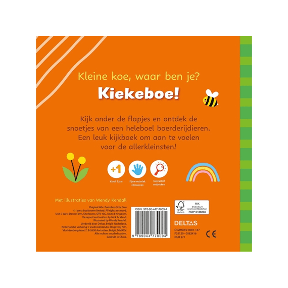 Voelboekje Met Flapjes Kiekeboe Kleine Koe
