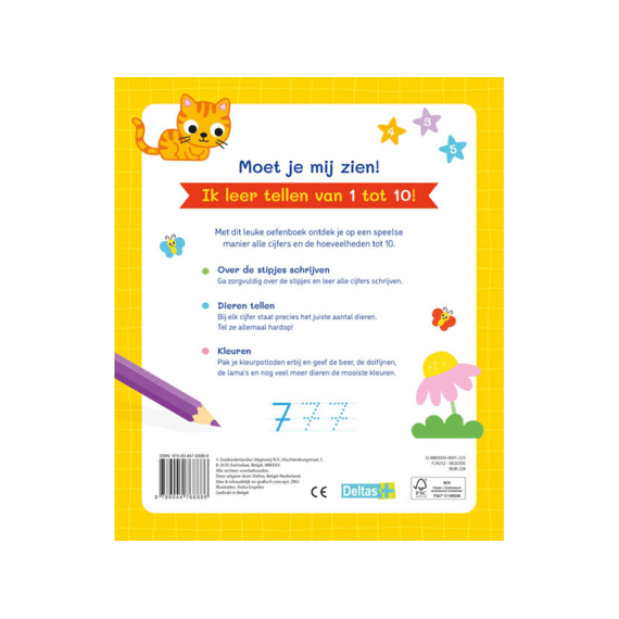 Mijn Eerste 1 2 3 Oefenboek 4-6jaar