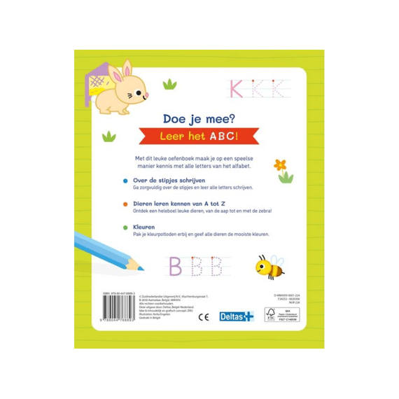 Mijn Eerste A B C Oefenboek 4-6jaar