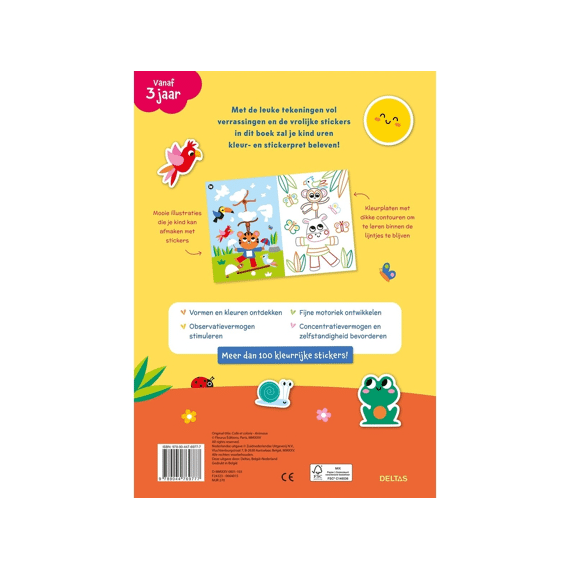 Kleur- En Stickerpret Vrolijke Dieren