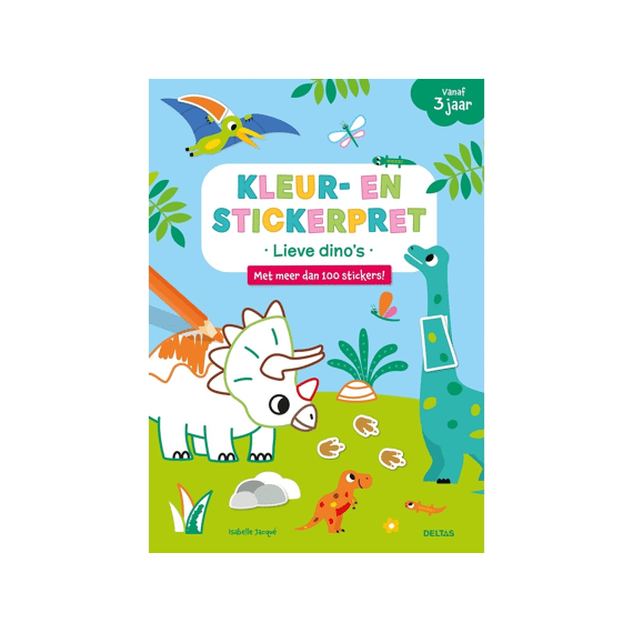 Kleur- En Stickerpret Lieve Dino's