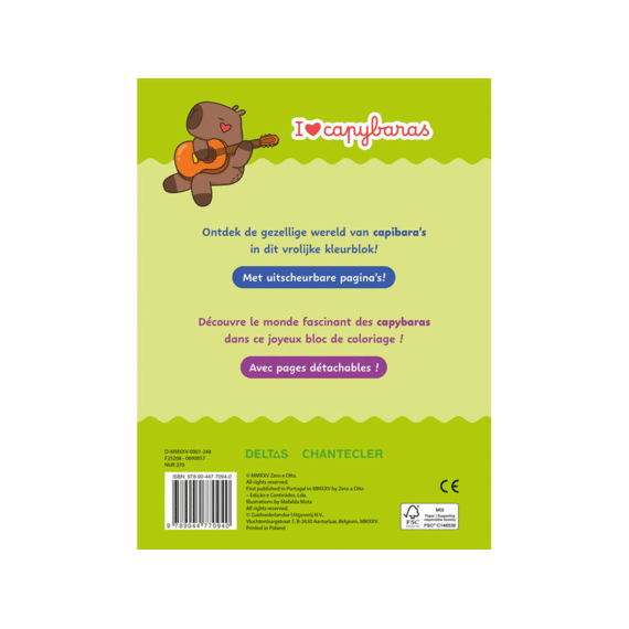 Kleurboek I Love Capybaras