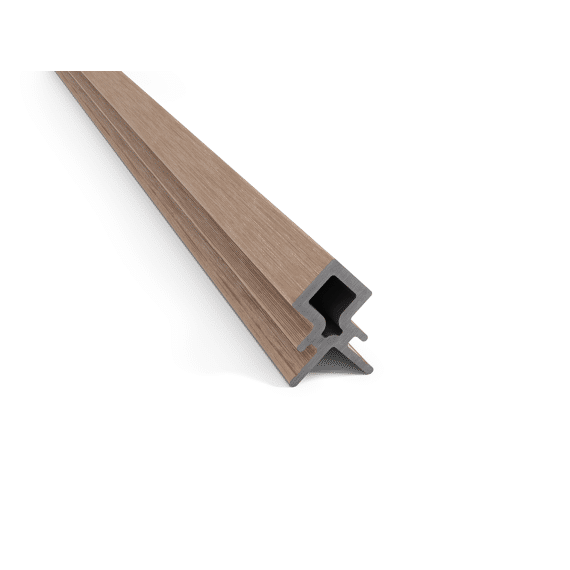 Kovr Buitenhoekprofiel 55x55x2900mm Fudge Brown - Black