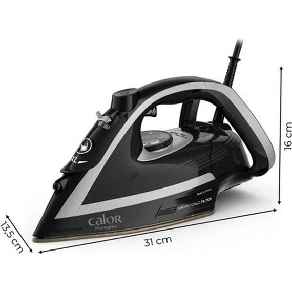 Calor Fv8062c0 Stoomstrijkijzer Pure Gliss Zwart