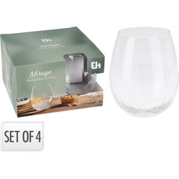 Glas Set 440ml Set Van 4stuks