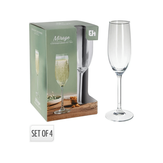 Champagneglas 210ml/7,10 Set 4 stuks