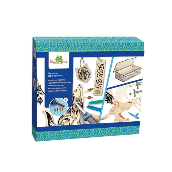 Au Sycomore Lovely Box Pyrografie Keltische Modellen