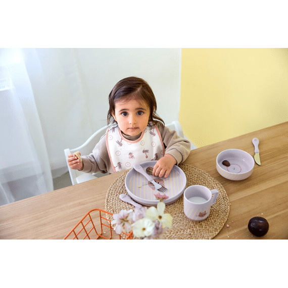 Lassig Slabbenset 5 Stuks Tiny Team Cat