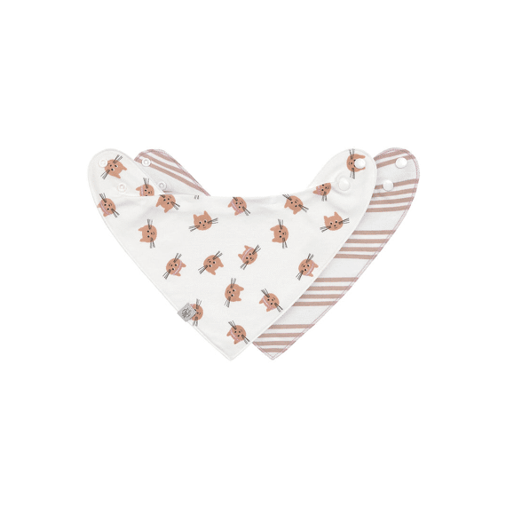 Lassig Bandana Bib 2 Stuks Tiny Team Cat