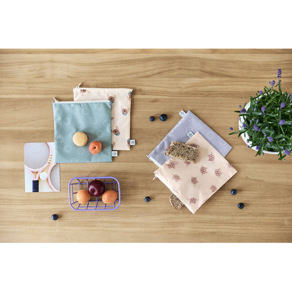 Lassig Snack Bag 2-pack Tiny Team Dog