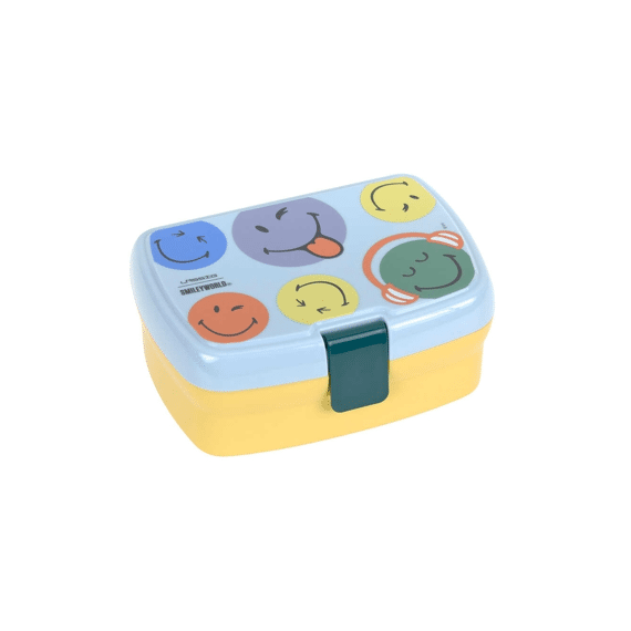 Lassig Kids Lunchbox Smileyworld Blue