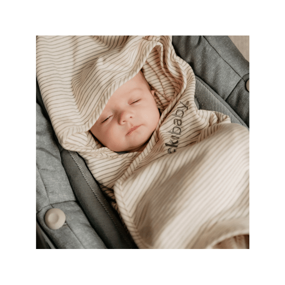 Puckababy The Gogo Newborn Katoen Green Stripes Tog 1.0