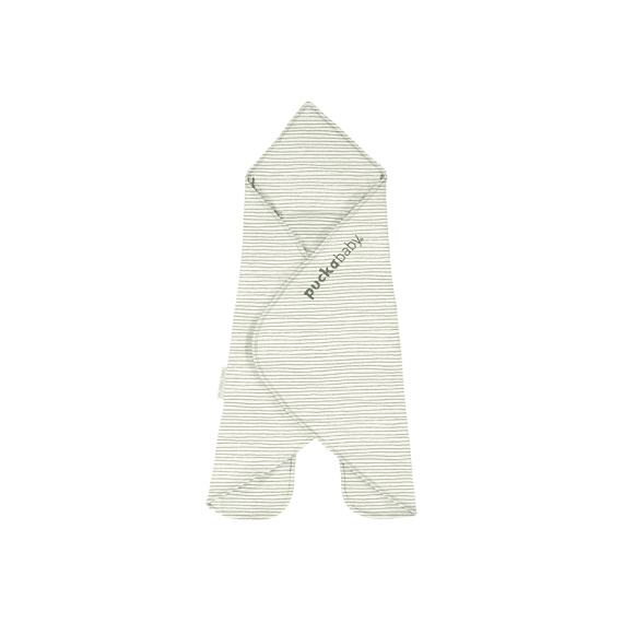 Puckababy The Gogo Newborn Katoen Green Stripes Tog 1.0