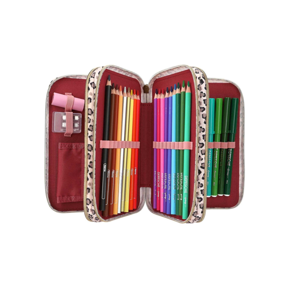 Topmodel 3-vaks Etui Gevuld Roze