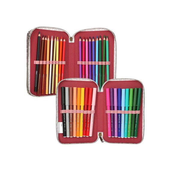 Topmodel 3-vaks Etui Gevuld Roze