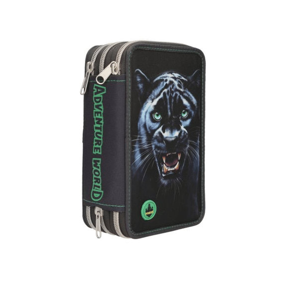 Dino World 3-vaks Etui Panther Black