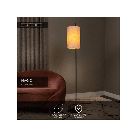 Magic Vloerlamp Zwart 24-1xe27