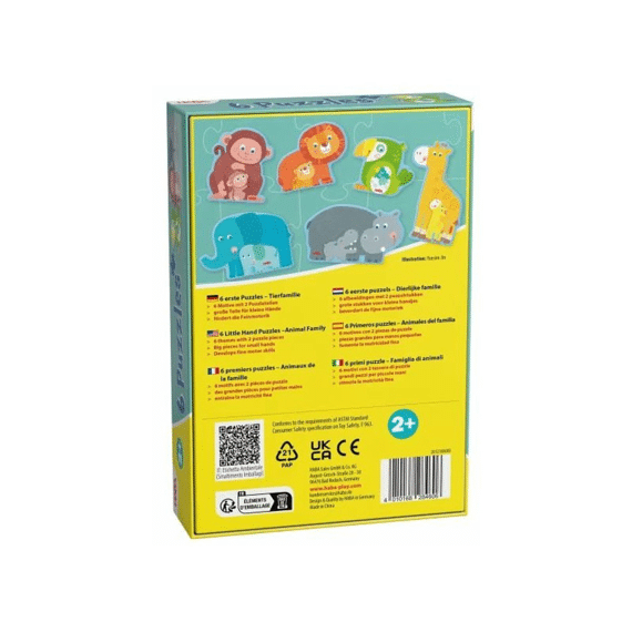 Haba 6 Eerste Puzzels - Dierlijke Familie