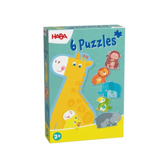 Haba 6 Eerste Puzzels - Dierlijke Familie