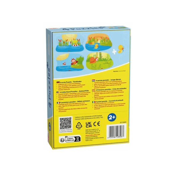 Haba 4 Eerste Puzzels - Jonge Dieren