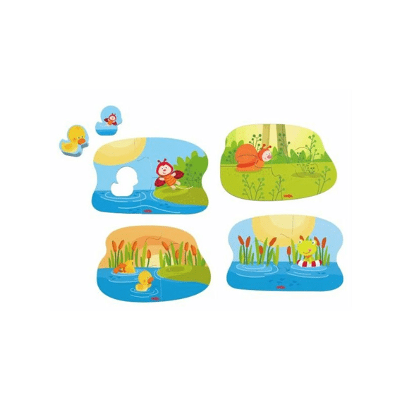 Haba 4 Eerste Puzzels - Jonge Dieren
