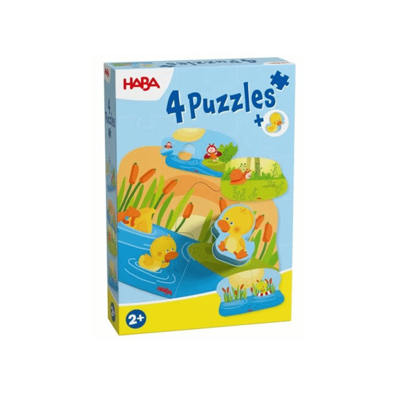 Haba 4 Eerste Puzzels - Jonge Dieren