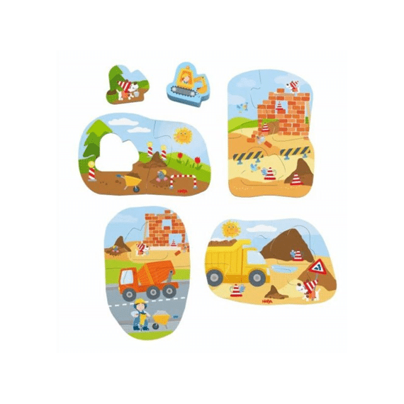 Haba 4 Eerste Puzzels - Bouwplaats