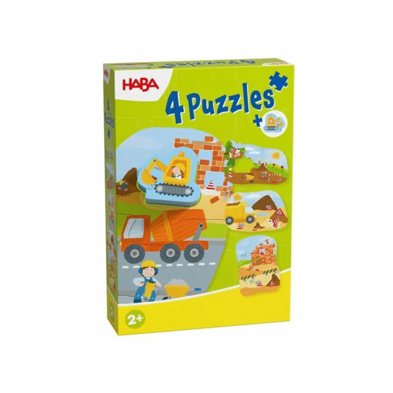 Haba 4 Eerste Puzzels - Bouwplaats