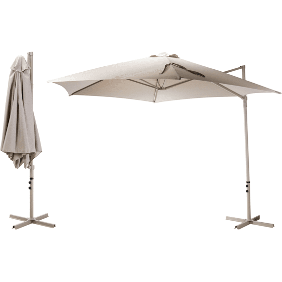 Zweefparasol 300cm Creme