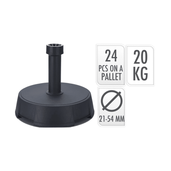 Parasolvoet 20kg Antraciet